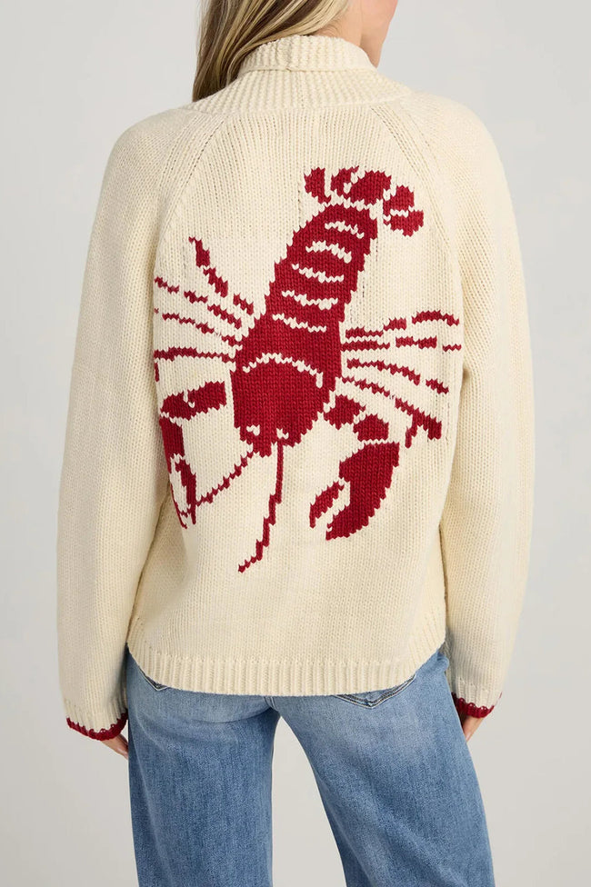Lobster Print Knit Cardigan Red / S Main image
