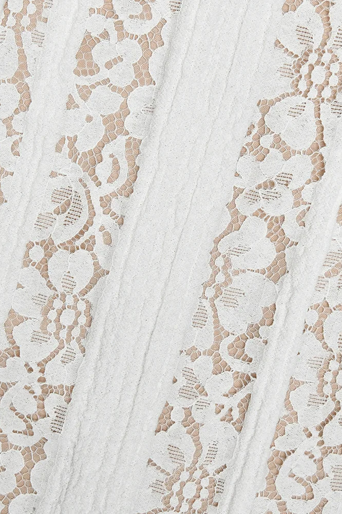 Off Shoulder Lace Bodycon Boho Dress