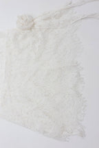 Lace Shoulder Pad Bodycon Long Sleeve Mini Dress
