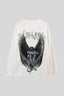 Angel Wings Typography Graphic Oversized Sweatshirt