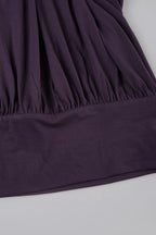 Ring Detail Ruched Halter Top