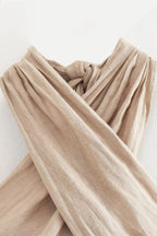 Minimalist Halter Linen Halter Top