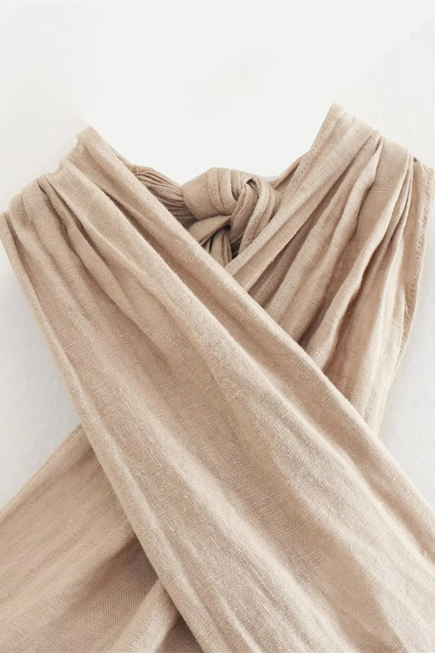 Minimalist Halter Linen Halter Top