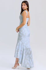 Stretch Mesh Jacquard Mermaid Formal Dress