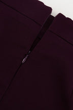 V Neck Long Sleeve Fitted Two Piece Blazer Skirt Set