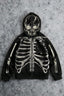 Skeleton Graphic Zip Up Hoodie