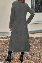 Slim Fit Double Breasted Lapel Overcoat