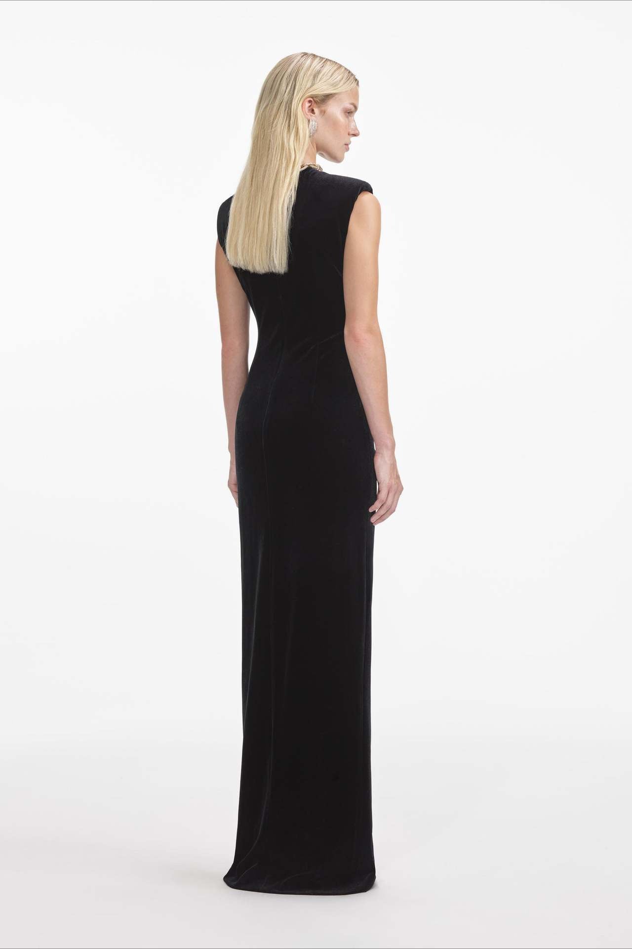 Cut Out Velvet Bodycon Party Dress Secondary image