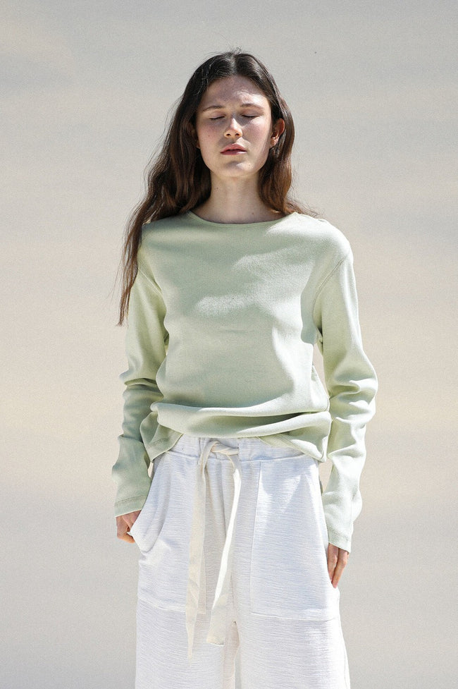 Classic Round Neck Knit Top Main image