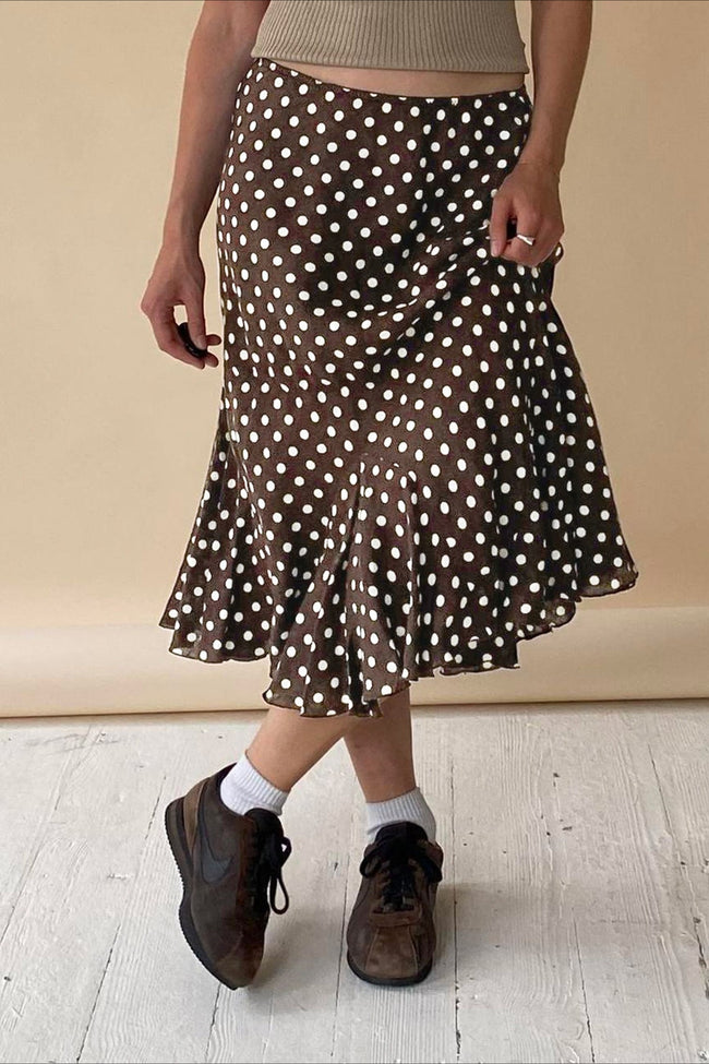Polka Dot Low Waist Mermaid Skirt Main image