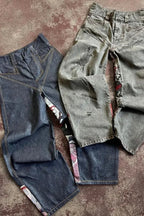 Illustrated Eye Straight Leg Washed Jeans