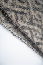 Leopard Print Jacquard Short Fringe Scarf