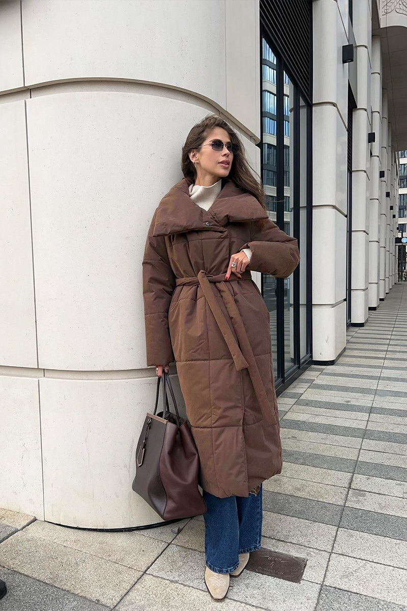 Long Stand Collar Puffer Jacket Secondary image