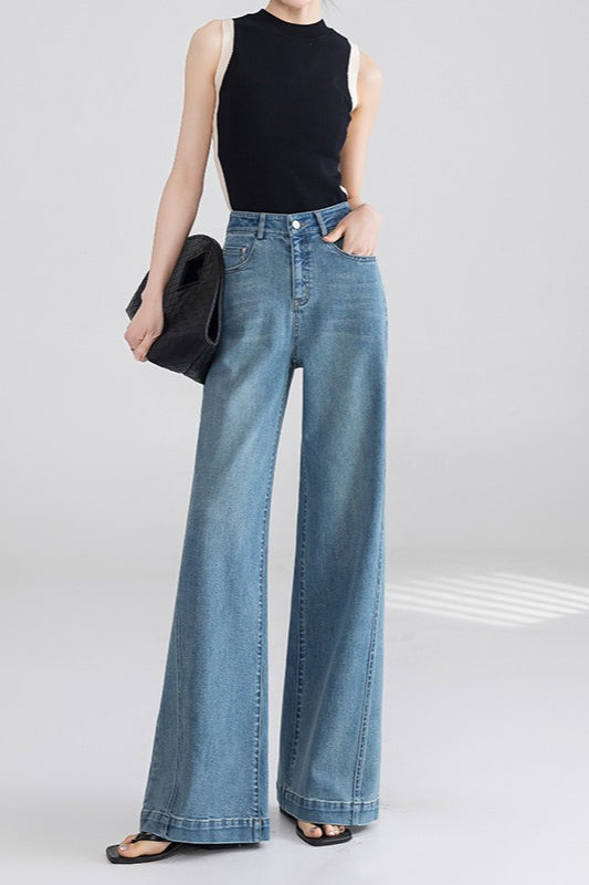 High Waist Wide Leg Flared Jeans Secondary image