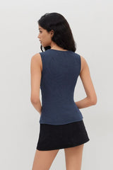 Casual Rib Knit Basic Everyday Tank Top