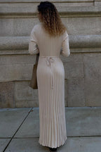 Slim Fit Crew Neck Sweater Dress