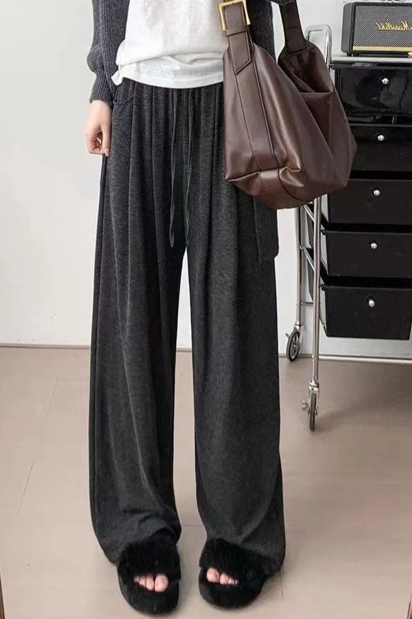 Relaxed Casual Drapey Knit Pants Main image