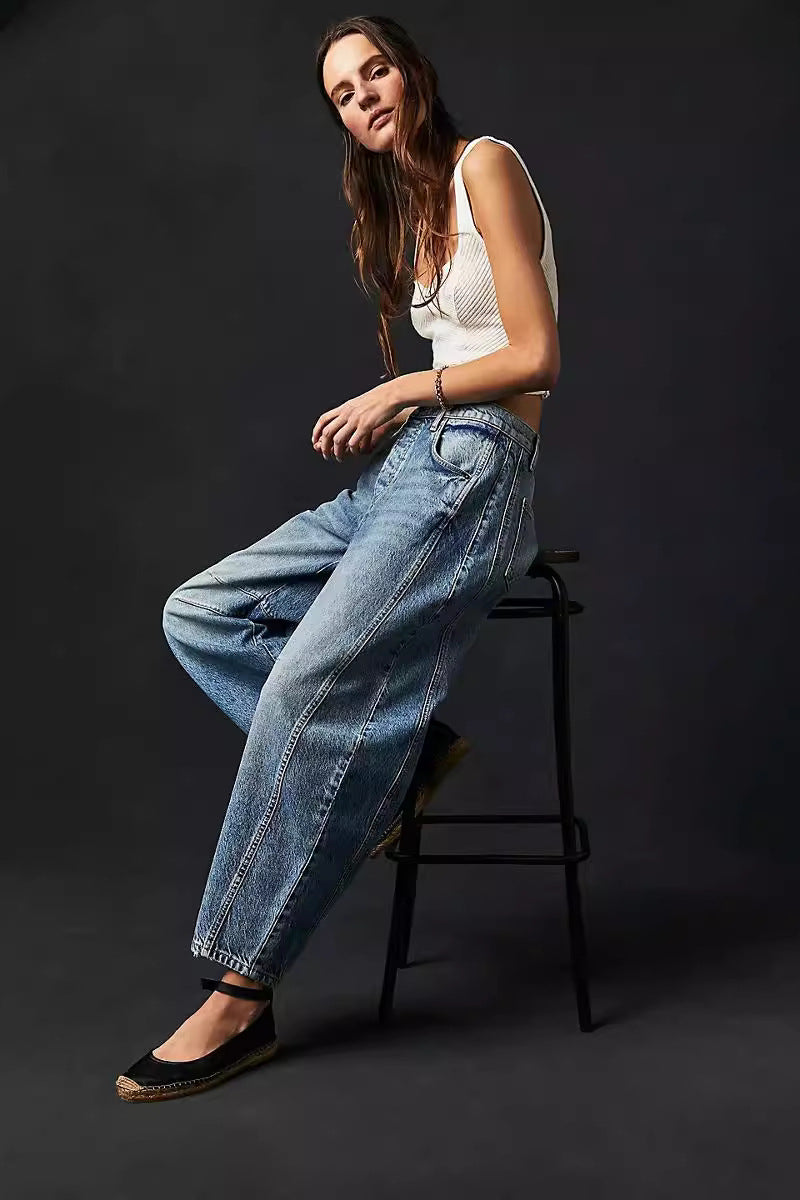 Loose Fit Low Waist Denim Jeans Secondary image