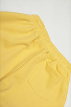 Contrast Waist Wide Leg Sweatpants