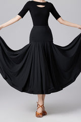 Ballroom Performance Flared Maxi Skirt