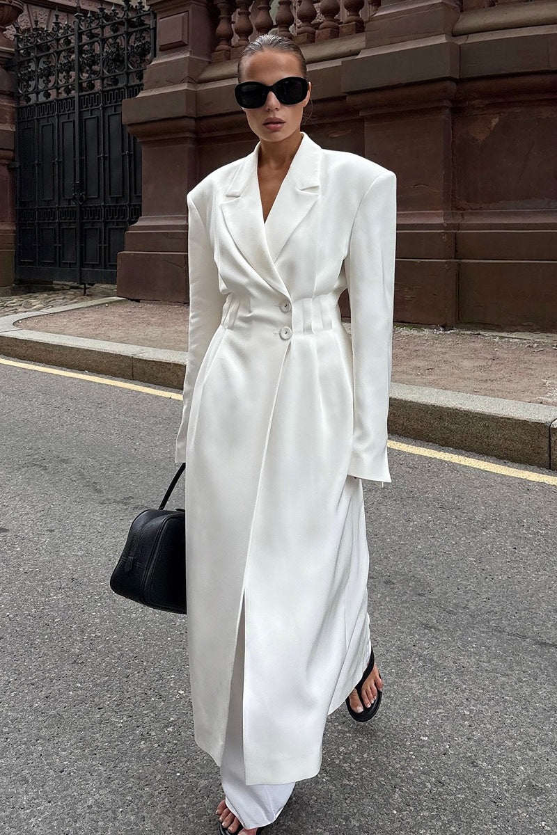 Elegant Longline Belted Trench Overcoat Secondary image