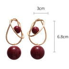 Acrylic Geometric Sphere Wrap Earrings