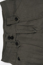 Utility Pocket Wide Waist Straight Jeans