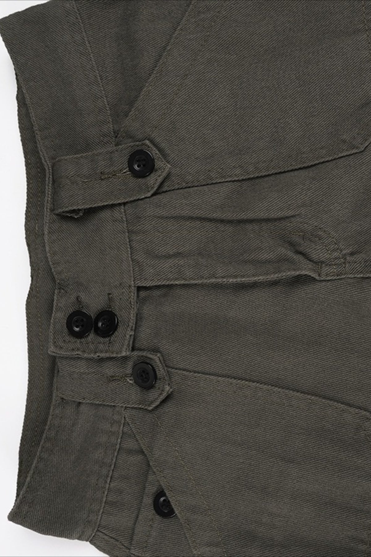 Utility Pocket Wide Waist Straight Jeans