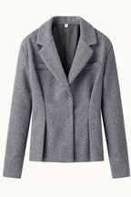 Fitted Cropped Blazer Long A Line Skirt Set