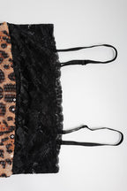 Sequin Leopard Lace Midi Cocktail Dress