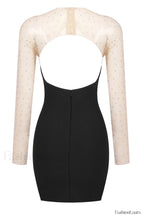 Aarohi Crystal Stylish Mesh Mini Dress