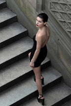 Aarohi Crystal Stylish Mesh Mini Dress