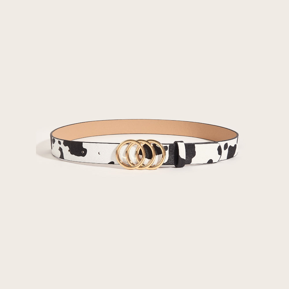 Retro Animal Print Statement Waist Belt Secondary image