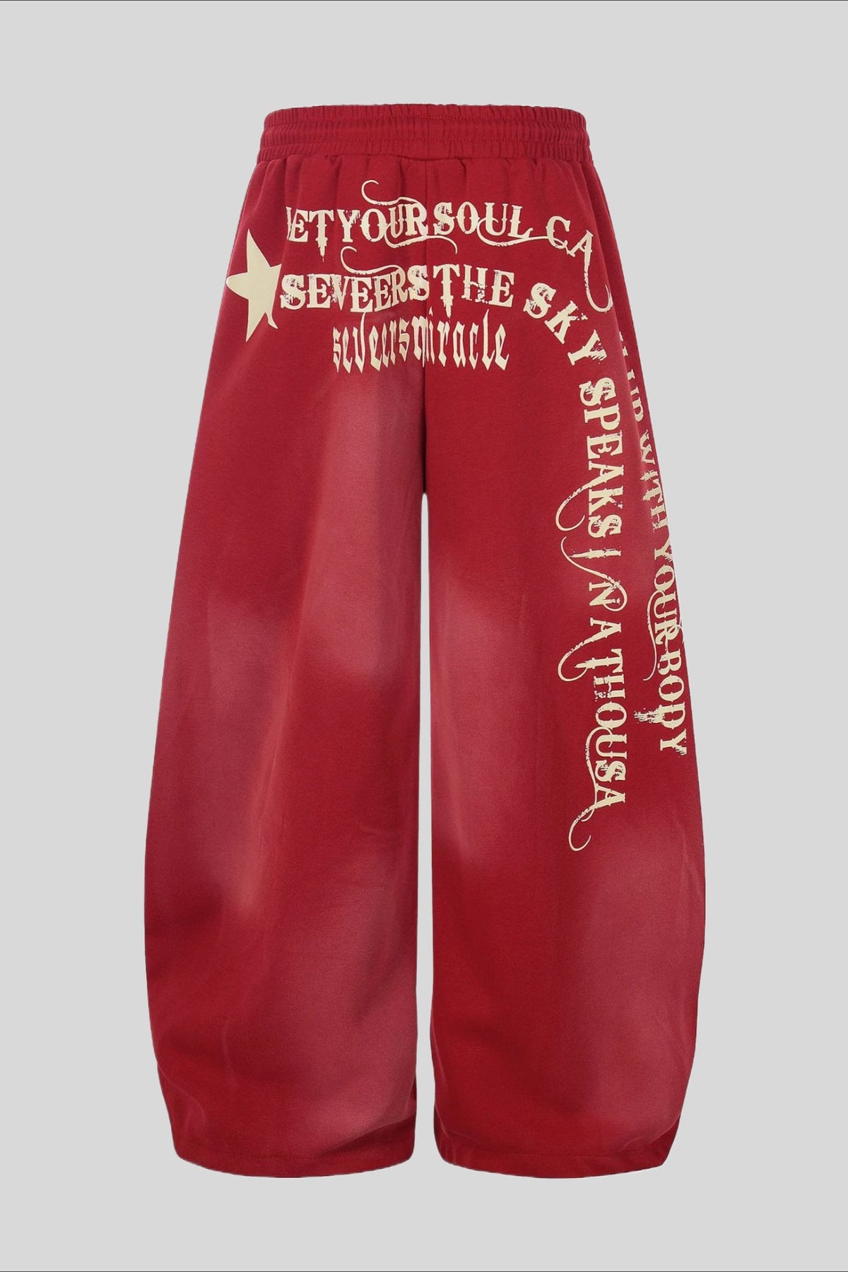 Vintage Script Barrel Leg Sweatpants