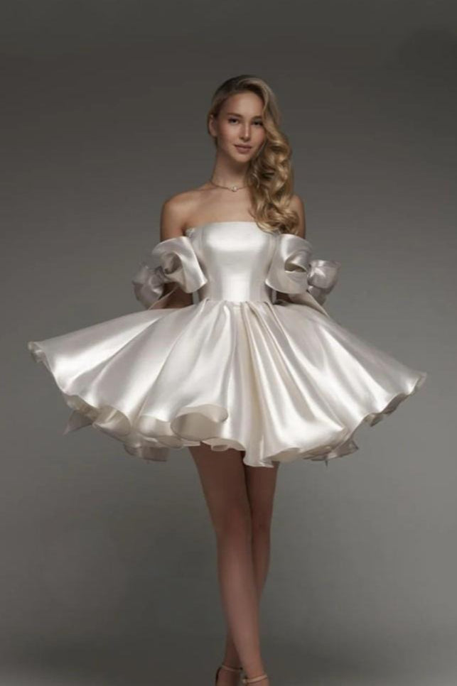 Stylish Tulle Spaghetti Strap Short Mini Dress Main image