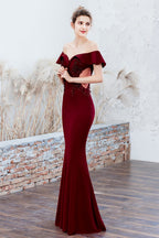 Elegant Off Shoulder Bodycon Formal Dress