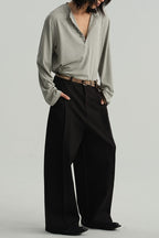 Henley Neck Soft Comfortable Long Sleeve Tee
