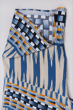 Geometric Print Loose Fit Beachwear Cover Up