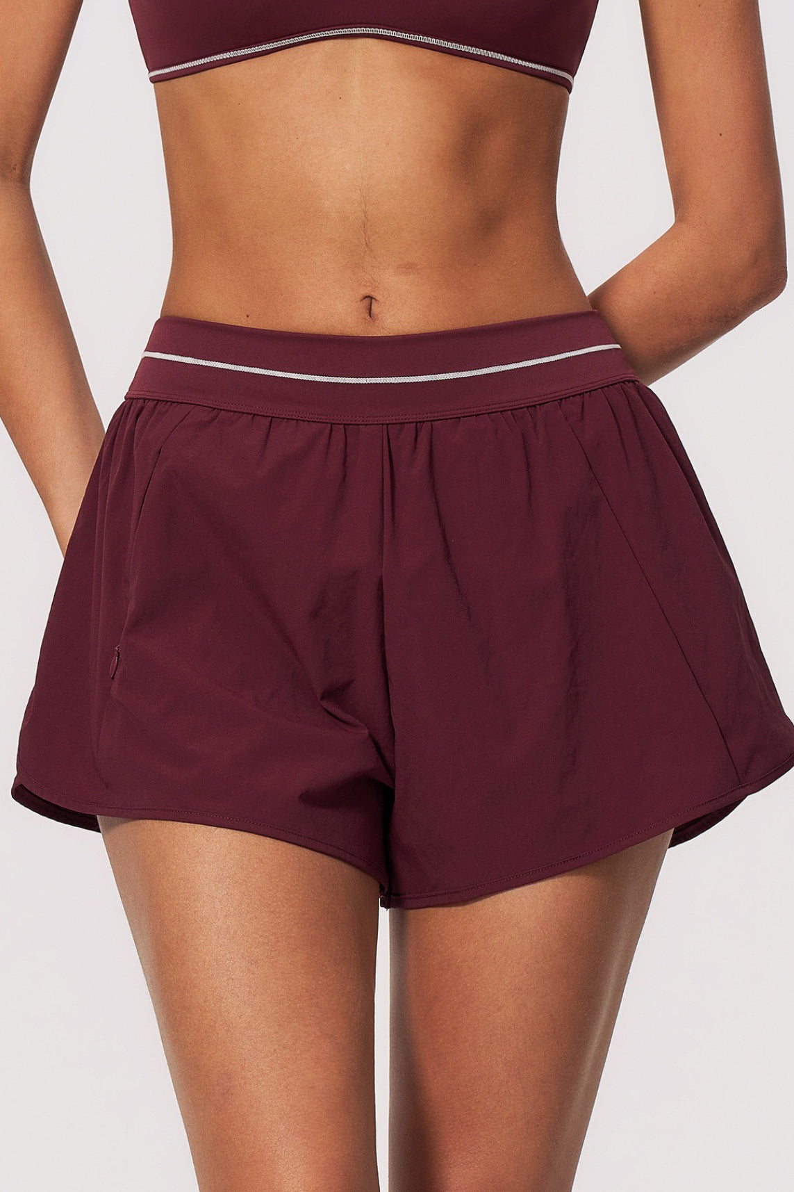 Brushed Double Layer Sports Shorts Main image