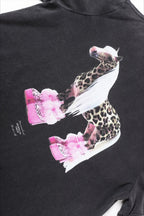 Horse Graphic Camo Layered Long Sleeve T-Shirt