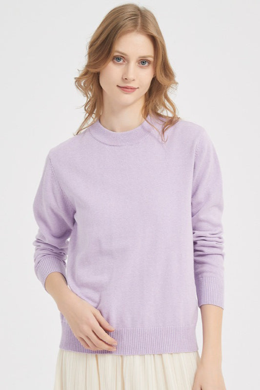 Cotton Solid Color Essential Knit Top Secondary image