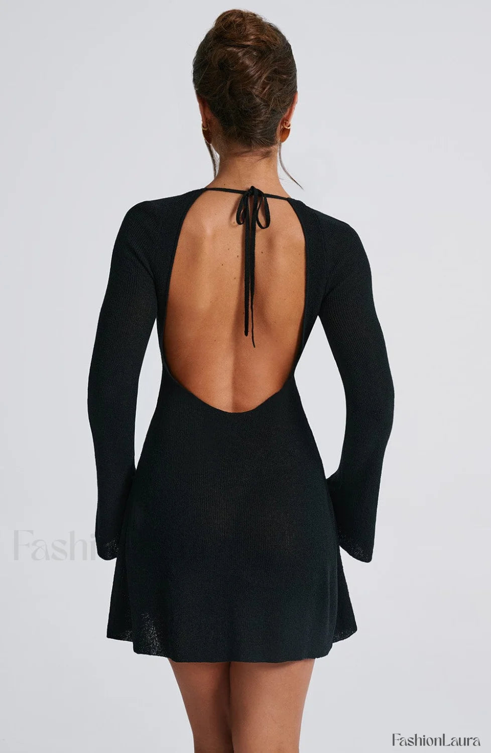 Adalee Mini Graceful Dress Black Dress