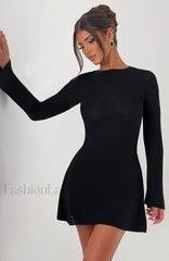 Adalee Mini Graceful Dress Black XS Dress