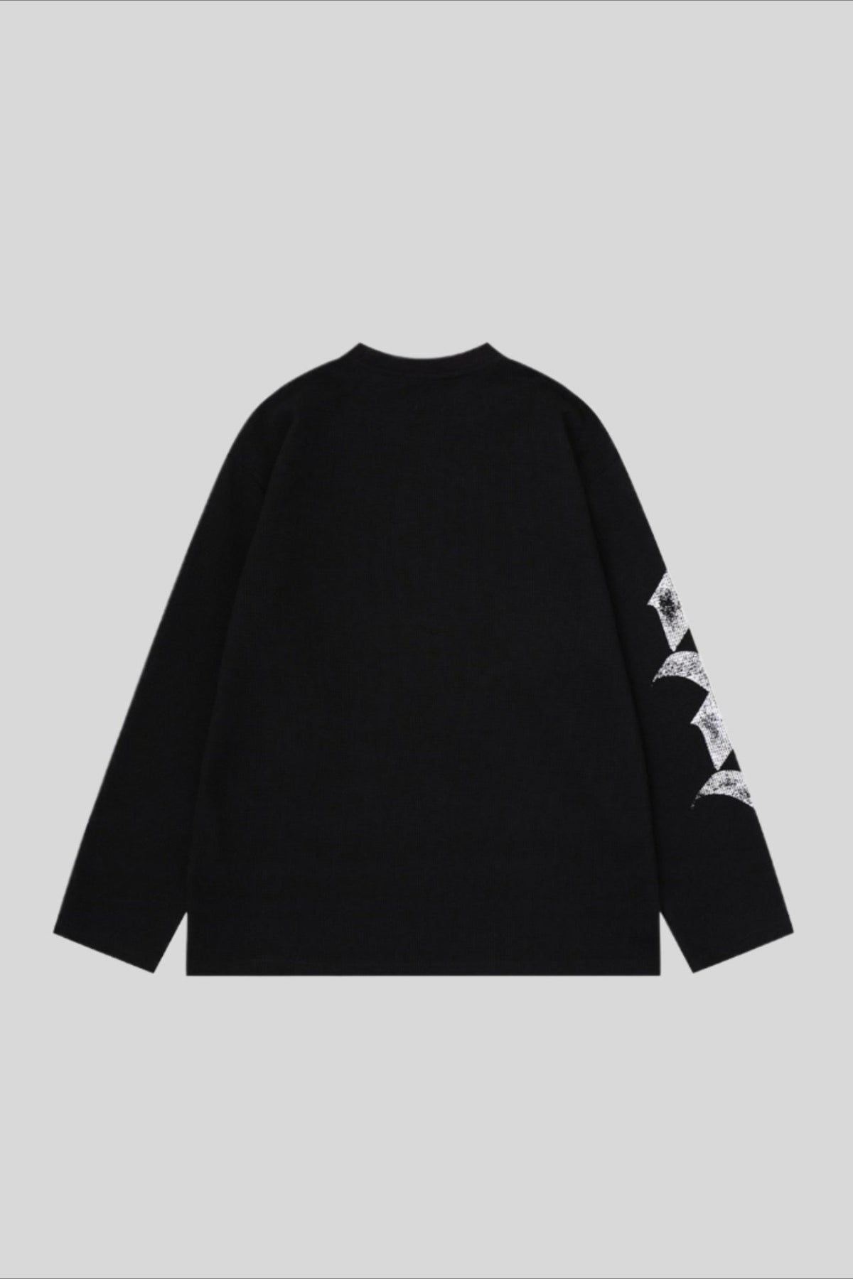 Graffiti Cross Graphic Waffle Long Sleeve Tee