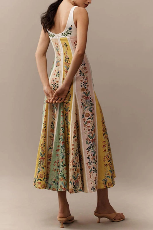 Halter Floral Printed Boho Dress Secondary image
