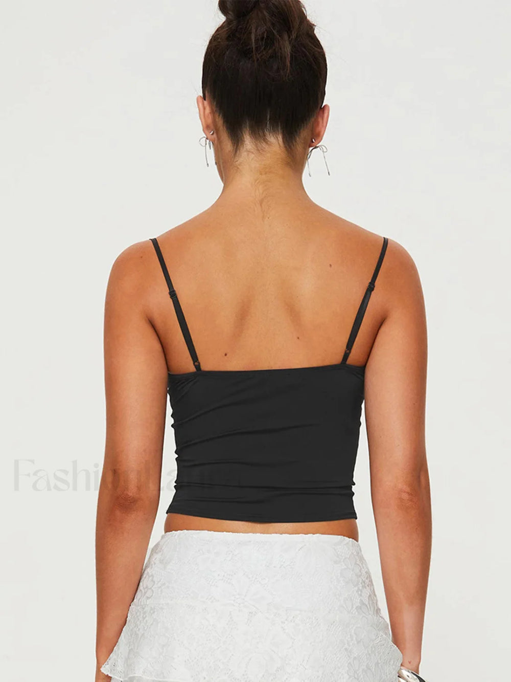 Adjustable Strap Tiny Bow Decor Cami Top Tank Tops & Camis