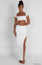 Adorn Maxi Graceful Skirt Ivory Skirt