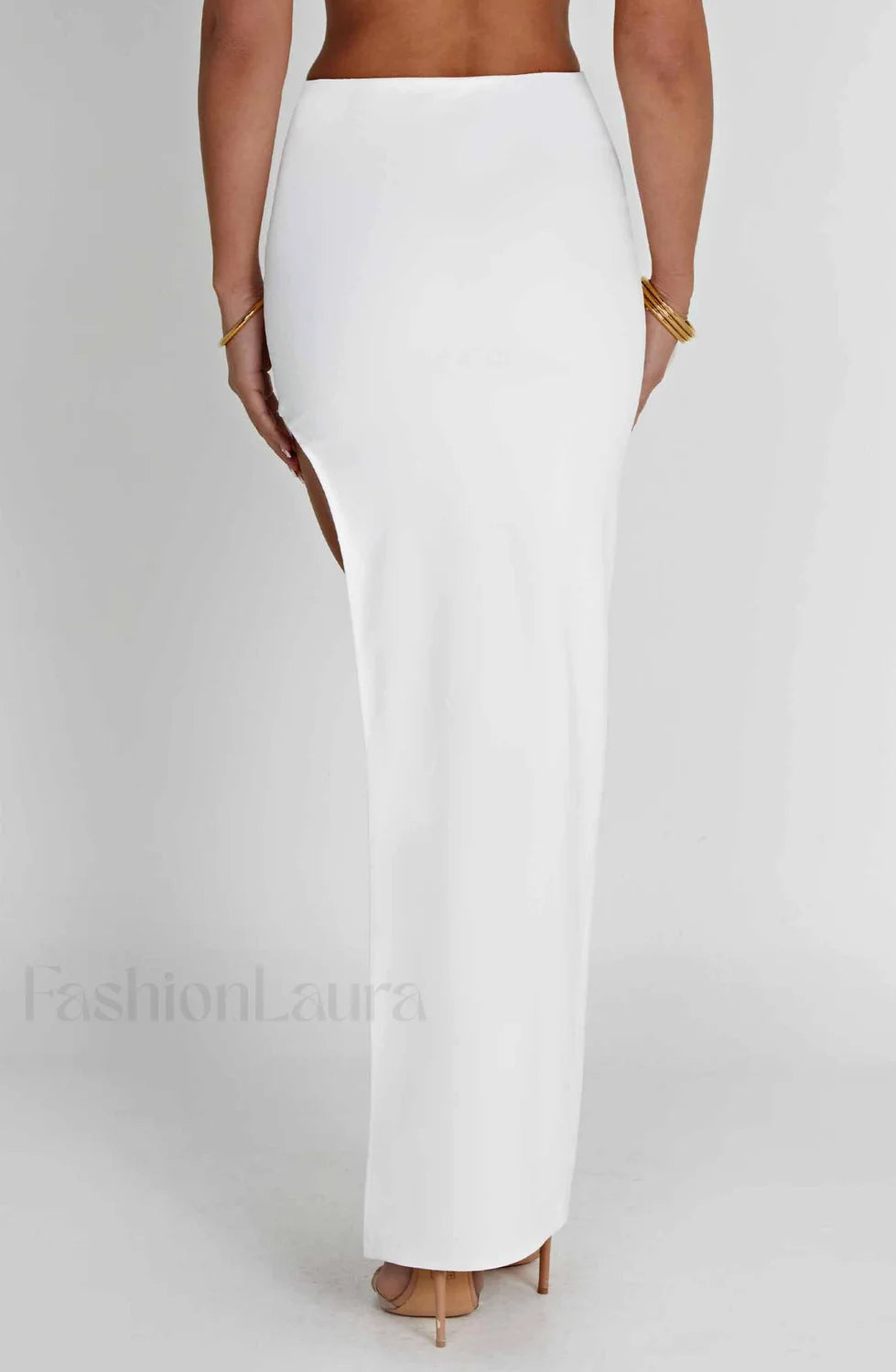 Adorn Maxi Graceful Skirt Ivory Skirt