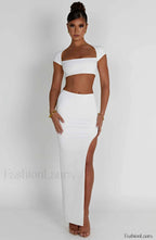 Adorn Maxi Graceful Skirt Ivory Skirt