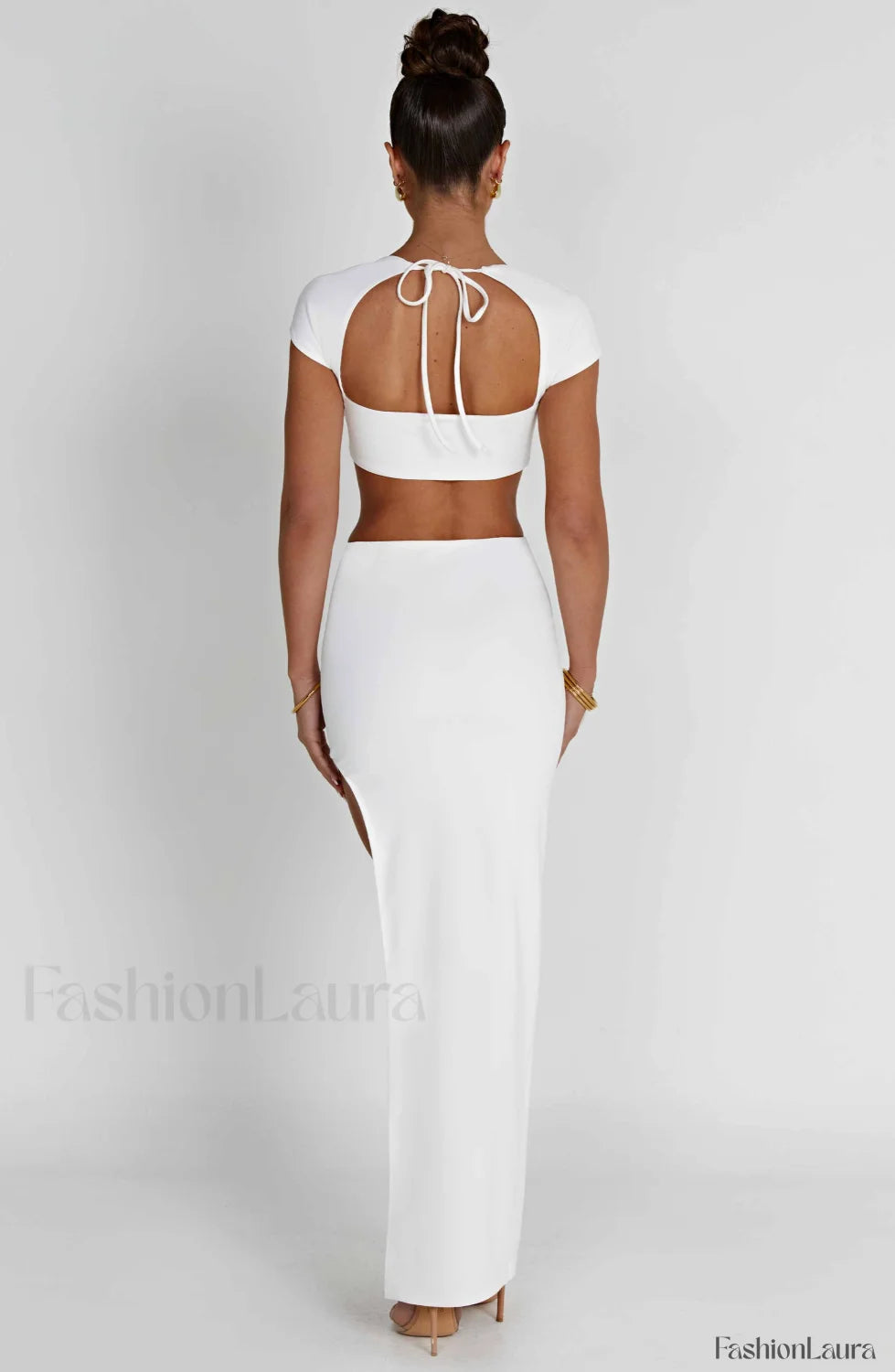 Adorn Maxi Graceful Skirt Ivory Skirt